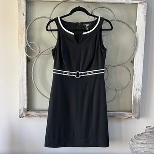 WHBM Black dress. Sz4. Lined. Worn once. Beautiful quality
